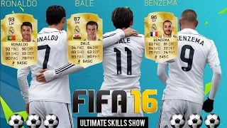 BALE BENZEMA RONALDO ● SKILL SHOW ● Super BBC trio ● FIFA 16 ||HD||