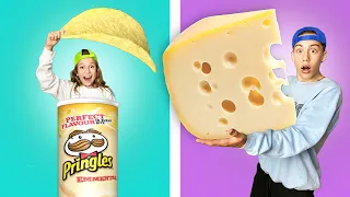 DESAFÍO DE COMIDA* PRINGLES CHALLENGE* ADIVINA EL SABOR Y GANA 1000€ / MIKA SOFI RETO