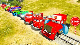 CAN SPIDERMAN vs Mack Truck Hauler Stop The Train GTA 5?