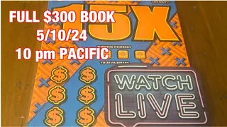 Full Book of 15X Tickets‼️ California Lottery Scratchers🤞🍀🍀🍀