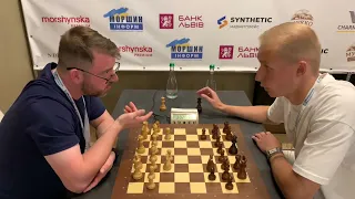 Девід Хейдон FM, ENG - Володимир Ветошко GM, UKR. Saint Charbel Chess Cup’23.