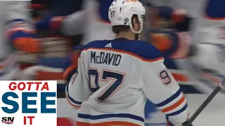 GOTTA SEE IT: Connor McDavid Roofs Beautiful Spinning Backhand Top Shelf vs. Ducks