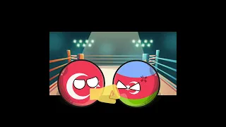 TÜRKİYE vs AZERBAYCAN #countryballs #ülkeler #Kardeş