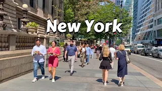 Manhattan 4k Walk - 86°f Sunny Morning Walking Tour In New York City