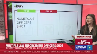 VERIFYING what we know after multiple law enforcement officers shot in Charlotte