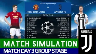 MANCHESTER UNITED vs JUVENTUS - Full Match HD - UEFA CHAMPIONS LEAGUE MATCH DAY 3 SIMULATION