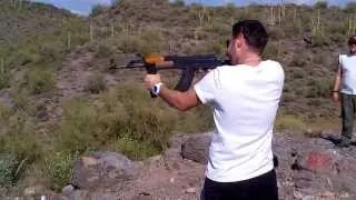 shooting Ak47 outdoor in Arizona