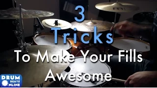 3 Tricks To Make Your Fills Awesome - Drum Lesson | Drum Beats Online