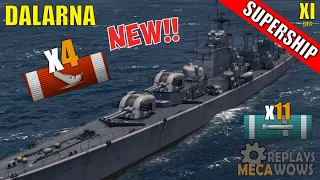 NEW SUPERSHIP Dalarna 4 Kills & 140k Damage | World of Warships Gameplay