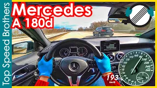 Mercedes Benz A180d W176 (2015) AUTOBAHN POV TOP SPEED 🚀 #TopSpeedBrothers