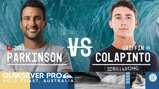 Joel Parkinson vs. Griffin Colapinto - Round Three, Heat 9 - Quiksilver Pro Gold Coast 2018
