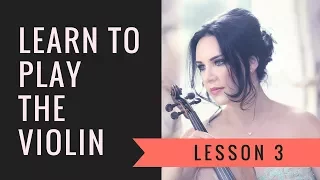 Learn the VIOLIN ONLINE | Lesson 3/30 - Names of strings & other notes