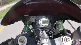 2003 Kawasaki Ninja ZX6R 636 top speed attempt