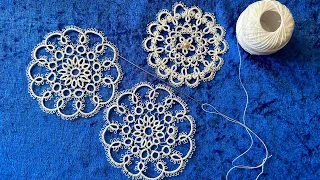 Tatting with a needle,Фриволите иглой #tatting#frivolite#diy#фриволите