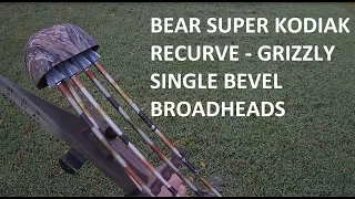 Bear Super Kodiak Recurve Grizzly Broadhead