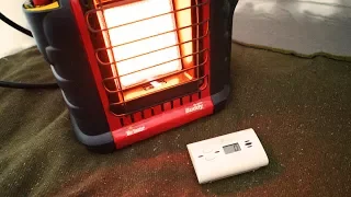 Carbon Monoxide Test using a Propane Heater in a Tent - 16 Hour Test. (Mr. Heater)