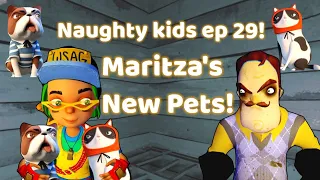 Naughty Kids in Secret Neighbor! - Episode 29: Maritza's New Pets!