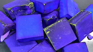 Electric Purple Dyed Soft Chalk Blocks | ASMR