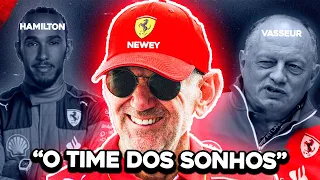 A FERRARI VAI FAZER UM TIME DOS SONHOS DE NOVO? (que nem nos anos 2000, mas com Lewis e Newey?)