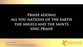 Praise Adonai- Paul Baloche (Backing Track with Lyrics).wmv