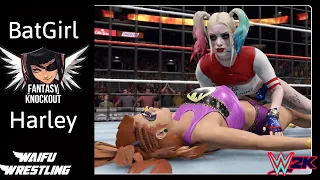 WWE2K: BatGirl VS Harley {Fantasy Knockout} Match