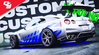 $100,000.00 GTR BUILDING TRIBUTE TO BRIAN'S SKYLINE R34 2 FAST AND 2 FURIOUS - NFS UNBOUND - PART 8