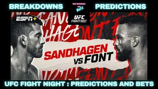 UFC Nashville: Rob Font vs Cory Sandhagen | Full Fight Card | Breakdowns | Predictions | Bets
