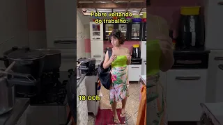 Pobre indo para o trabalho vs pobre voltando do t #comedia #humor #viral #fy #shorts