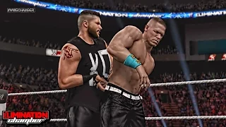 WWE Elimination Chamber 2015 - John Cena vs Kevin Owens - Champion vs Champion Match!