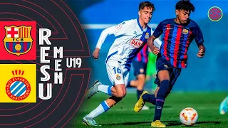 RESUMEN: FC Barcelona vs RCD Espanyol Juvenil A U19 2022