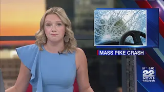 One dead after two-vehicle crash on Mass.Pike in Warren