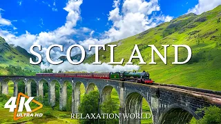 FLYING OVER SCOTLAND 4K UHD - Relaxing Music Along With Beautiful Nature Videos - Amazing Nature