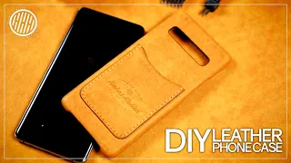 How to make a leather phone case | Leather working