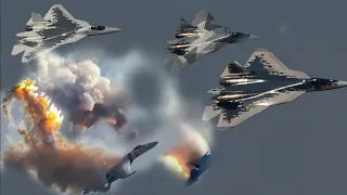 Su-57 Rusia Vs F-16