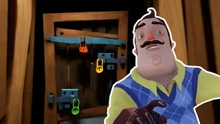 Hello Neighbor WHAT BEHIND THE DOOR IN ACT 1 BASEMENT