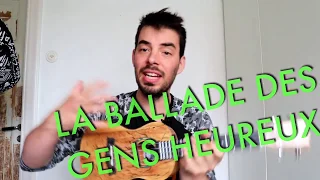 La ballade des gens heureux - Tutoriel facile ukulélé français - Gérard Lenorman