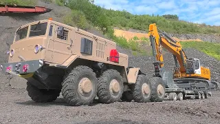 MEGA RC CONSTRUCTION SITE / STRONG BC8 MAMMOTH / SCANIA R560 AGRAR BIG TIRES!