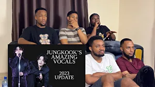 FIRST REACTION TO Jungkook's amazing vocals 2023 update