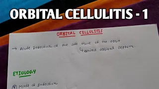 Orbital Cellulitis 1 | Ophthal |