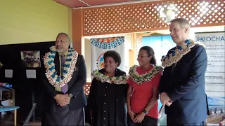 Fiji Minister Hon. Sakiasi Ditoka officiates at the World Humanitarian Day 2023 at Fiji Museum, Suva