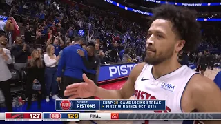 Detroit Pistons SNAP a 28 game losing streak! 🥳