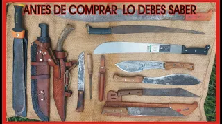 Machetes y sus funciones. Lo que debes saber antes de comprar, incluidos de fabrica y modificados