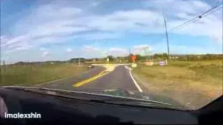 GTR gets AIRBORNE then crashes on Backroad