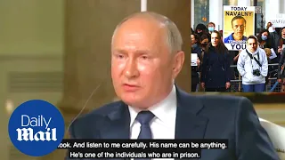 Tense moment Putin refuses to guarantee Navalny will leave prison alive