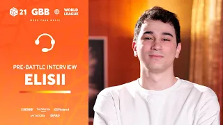 ELISII 🇨🇦 | GRAND BEATBOX BATTLE 2021: WORLD LEAGUE | Pre-Battle Interview