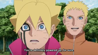 Boruto vs Naruto - Boruto uses Karma against Naruto - English Sub