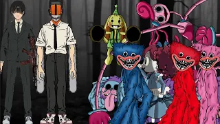 Chainsaw Man, Aki Gun Fiend vs Huggy Wuggy, Mommy Long Legs, Poppy Play Time Animation . DC2