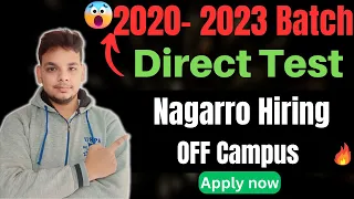 Biggest Hiring Update | Nagarro Hiring 2023 Batch | OFF Campus Job Drive 2020-2023 Batch | Fresher