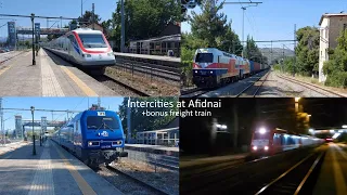 InterCities at Afidnai Station (+bonus freight) - 23/6/2023