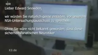 E-Mail an Edward Snowden | extra 3 | NDR